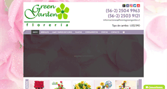 Desktop Screenshot of floreriagreengarden.cl